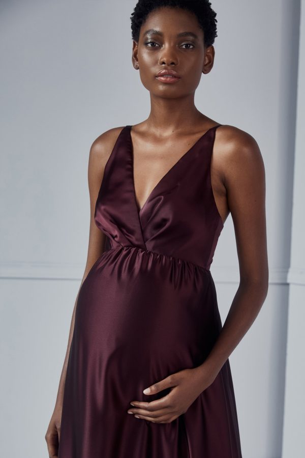 Tess - Maternity Dress - Cayenne on Sale