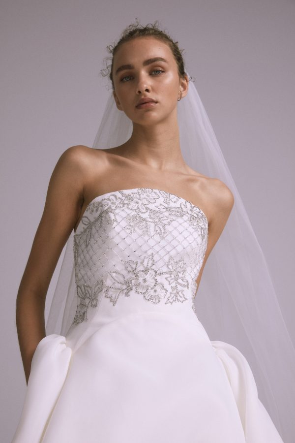 AVA816 - Hand Beaded Veil Hot on Sale - Image 4