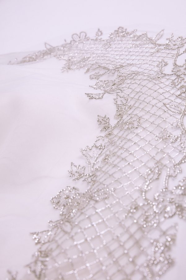 AVA816 - Hand Beaded Veil Hot on Sale - Image 3