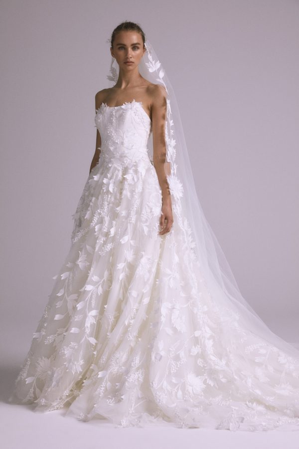 AVA817 - Embellished Floral Veil Sale - Image 3