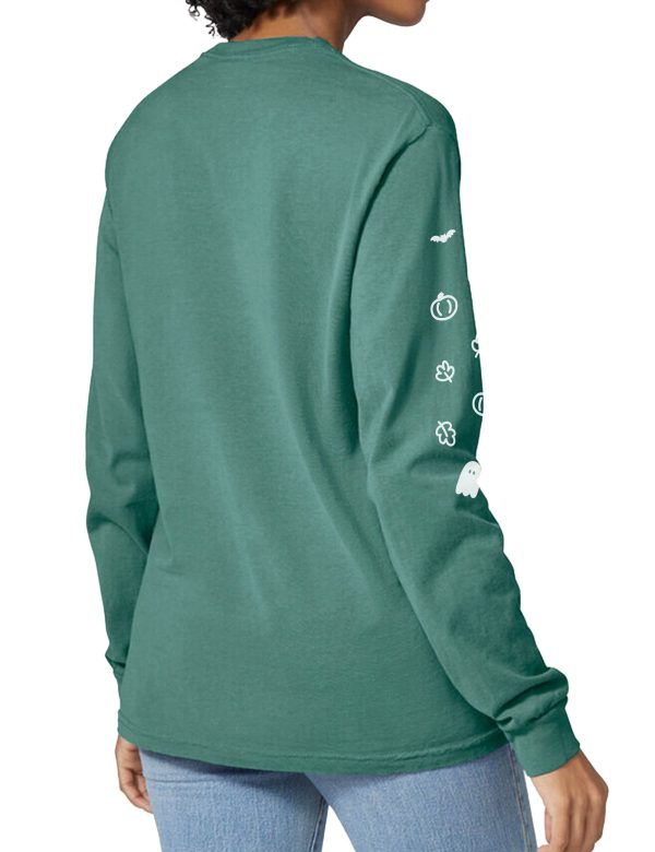 Autumn Boba Unisex Comfort Colors Longsleeve T-Shirt on Sale - Image 2