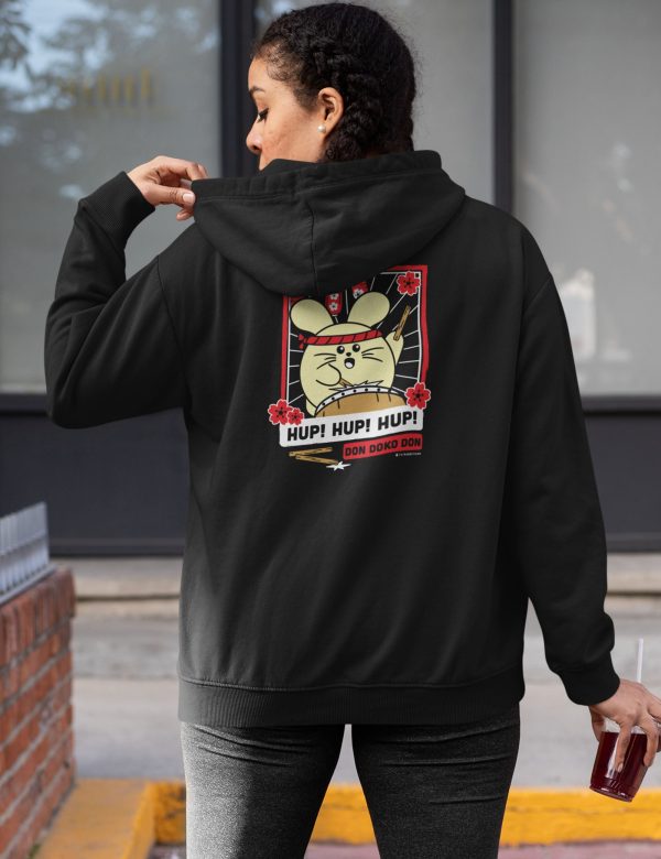 Taiko Hup! Hup! Unisex Zip-up Hoodie Online Sale - Image 4