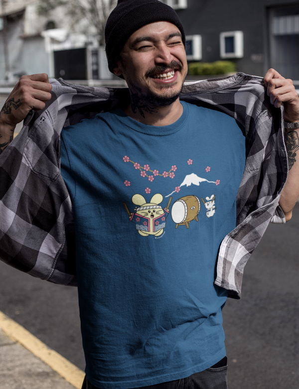 Sakura Taiko Men’s T-Shirt Online Hot Sale - Image 2