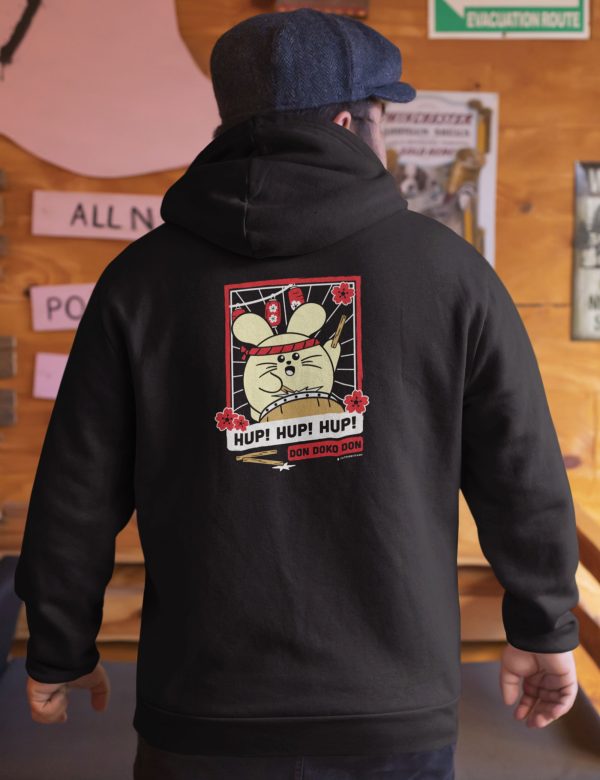 Taiko Hup! Hup! Unisex Zip-up Hoodie Online Sale - Image 3