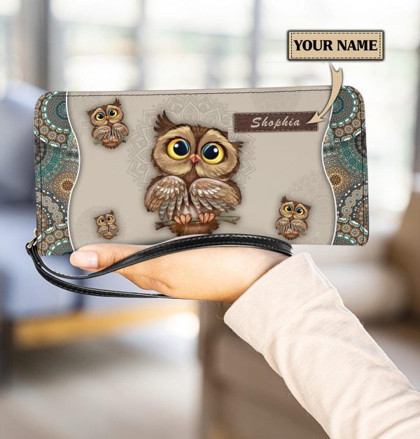 Personalized Owl Clutch Purse, Personalized Gift for Owl Lovers - PU918PS Cheap
